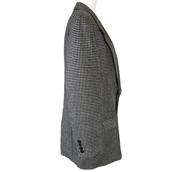 Dayton Hudson’s Marshall Field’s Vintage Men’s 100% Wool Blazer Coat Houndstooth - Picture 3 of 9